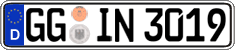 German license plate, Regular plates