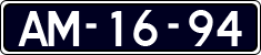 License plate of the Netherlands, Imported oldtimers (cars)