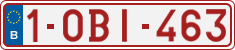 License plate of Belgium, Regular plates (2010)