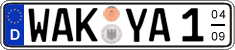 German license plate, Seasonal plates
