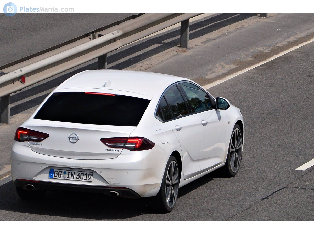 GG IN 3019, Opel Insignia 2nd gen Liftback (B; Z18), 2017–2022