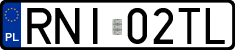 License plates of Poland, Regular car plates