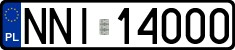 License plates of Poland, Regular car plates