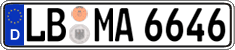 German license plate, Regular plates