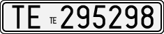 License plate of Italy, Cars (1927 year series)