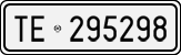 License plate of Italy, Cars (1927 year series)