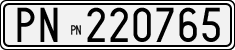 License plate of Italy, Cars (1927 year series)