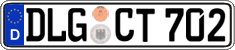 German license plate, Regular plates