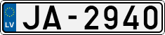 License plate of Latvia, Regular car plates