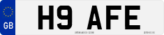 License plate of the United Kingdom, 1983 year system