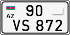 License plate of Azerbaijan, Cars