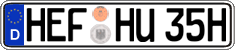 German license plate, Plates for oldtimers (type 