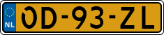 License plate of the Netherlands, Semi-trailers
