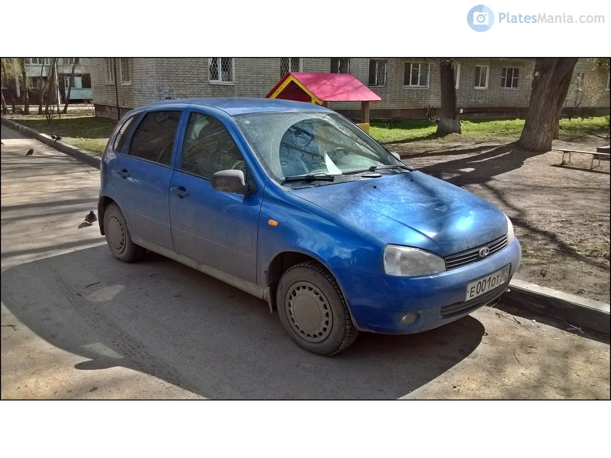 е 001 от 82, Lada (VAZ) 1119 Kalina 