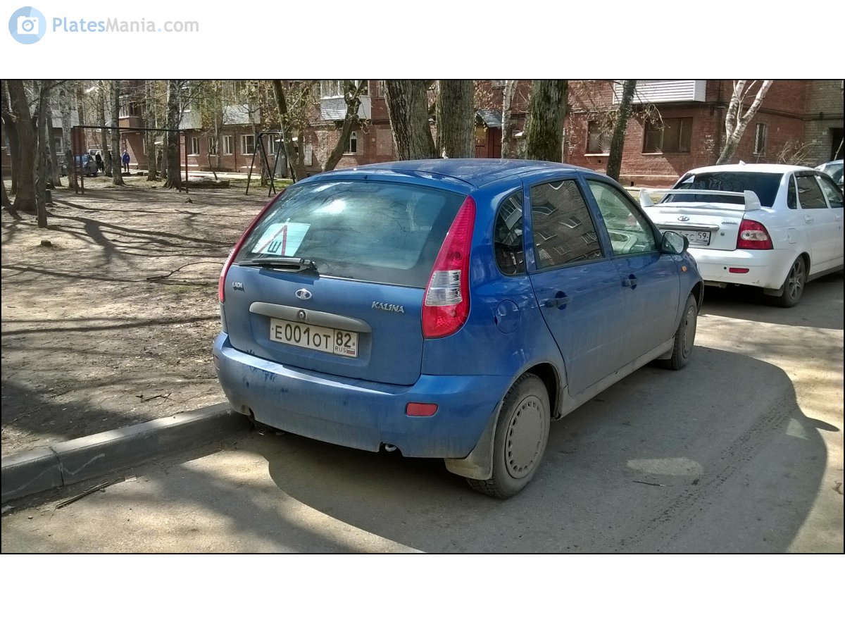 е 001 от 82, Lada (VAZ) 1119 Kalina 