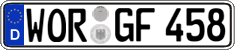 German license plate, Regular plates