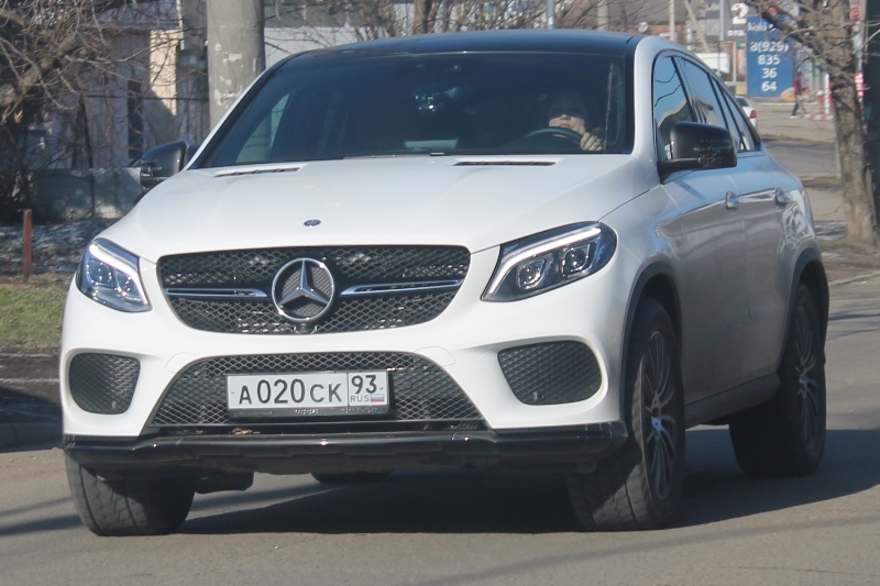 а 020 ск 93, Mercedes-Benz GLE-Klasse 1st gen Coupé (C292), 2015–2019