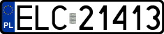 License plates of Poland, Regular car plates