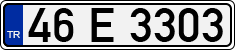License plate of Turkey, Regular plates