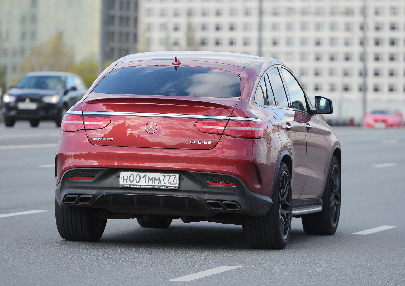 н 001 мм 777, Mercedes-Benz GLE-Klasse 1st gen Coupé (C292), 2015–2019