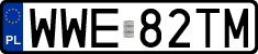 License plates of Poland, Regular car plates