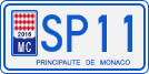 License plate of Monaco, Motorcycles