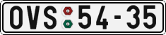 License plate of the Czech Republic, Cars (1960)