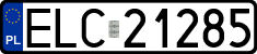 License plates of Poland, Regular car plates