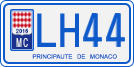 License plate of Monaco, Motorcycles