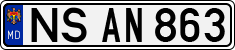 License plate of Moldova, Cars (1992)