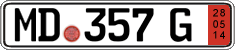 German license plate, Export transit plates
