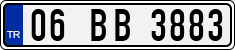 License plate of Turkey, Regular plates