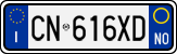 License plate of Italy, Cars (1994 year series)