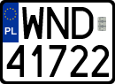 License plates of Poland, Regular car plates
