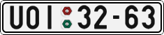 License plate of the Czech Republic, Cars (1960)
