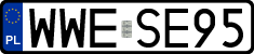 License plates of Poland, Regular car plates
