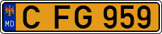 License plate of Moldova, Public transport (1992)