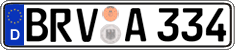 German license plate, Regular plates