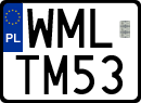 License plates of Poland, Special vehicles and motorcycles