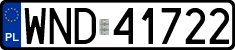 License plates of Poland, Regular car plates