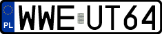 License plates of Poland, Regular car plates