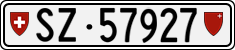 License plate of Switzerland, Cars