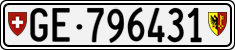 License plate of Switzerland, Cars