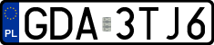 License plates of Poland, Regular car plates