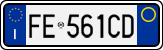License plate of Italy, Cars (1994 year series)