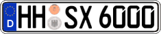 German license plate, Regular plates