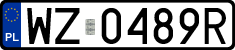 License plates of Poland, Regular car plates