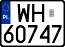 License plates of Poland, Regular car plates