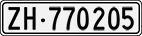 License plate of Switzerland, Cars