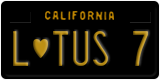 California, Vanity Plates